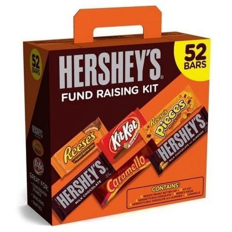 Hersheys Chocolate Candy Bar Variety Pack Fundraising Kit 52 Count