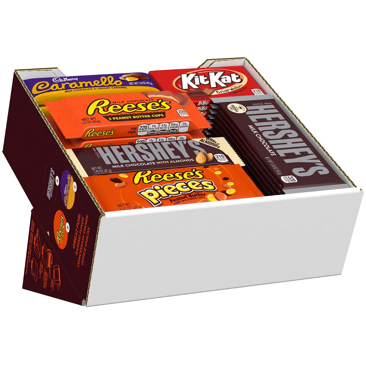 Hersheys Chocolate Candy Bar Variety Pack Fundraising Kit 52 Count