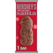 Hersheys Milk Chocolate Santa Christmas Candy Bar 1.2 oz