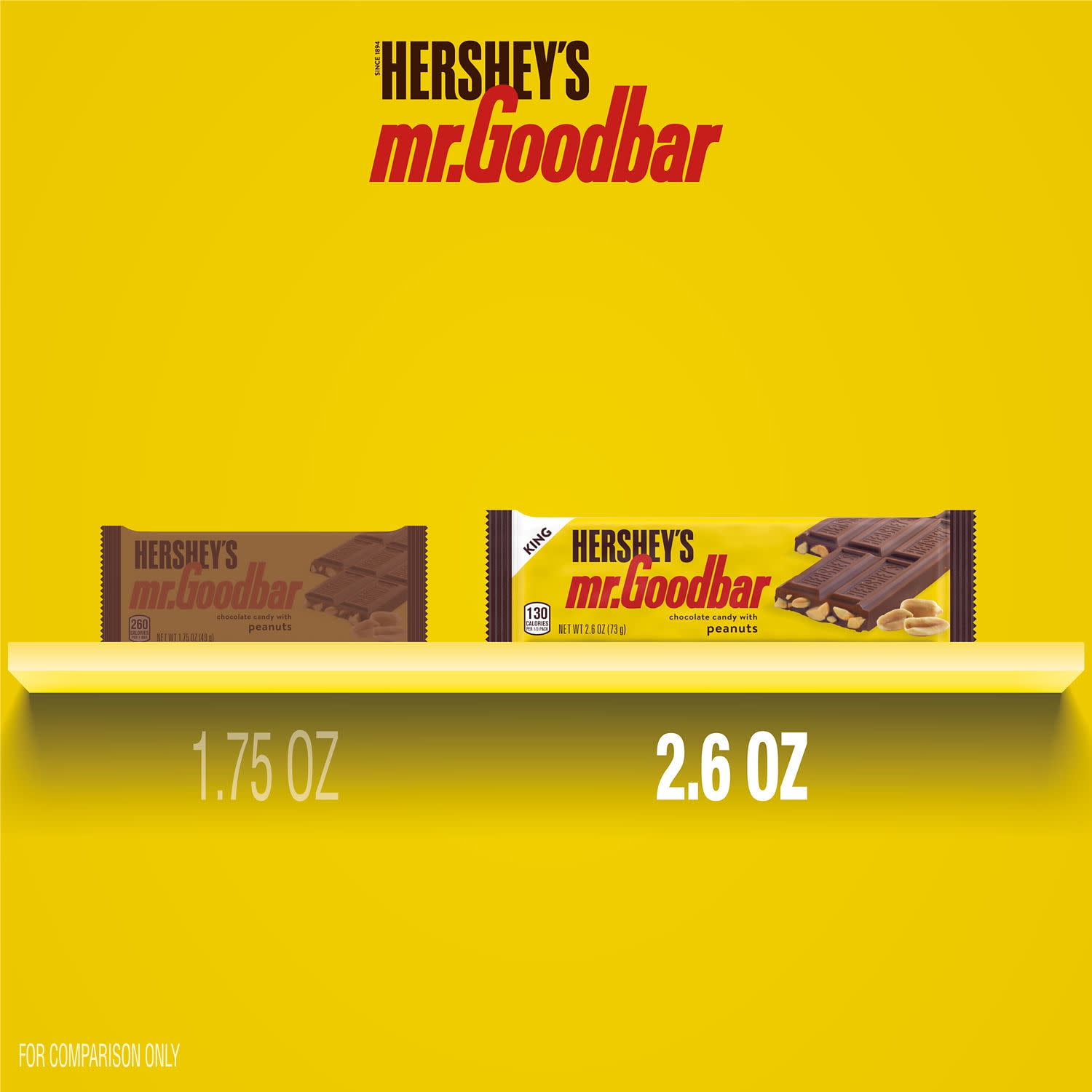 Hershey's Mr Goodbar Chocolate Peanut Bar 2.6 oz