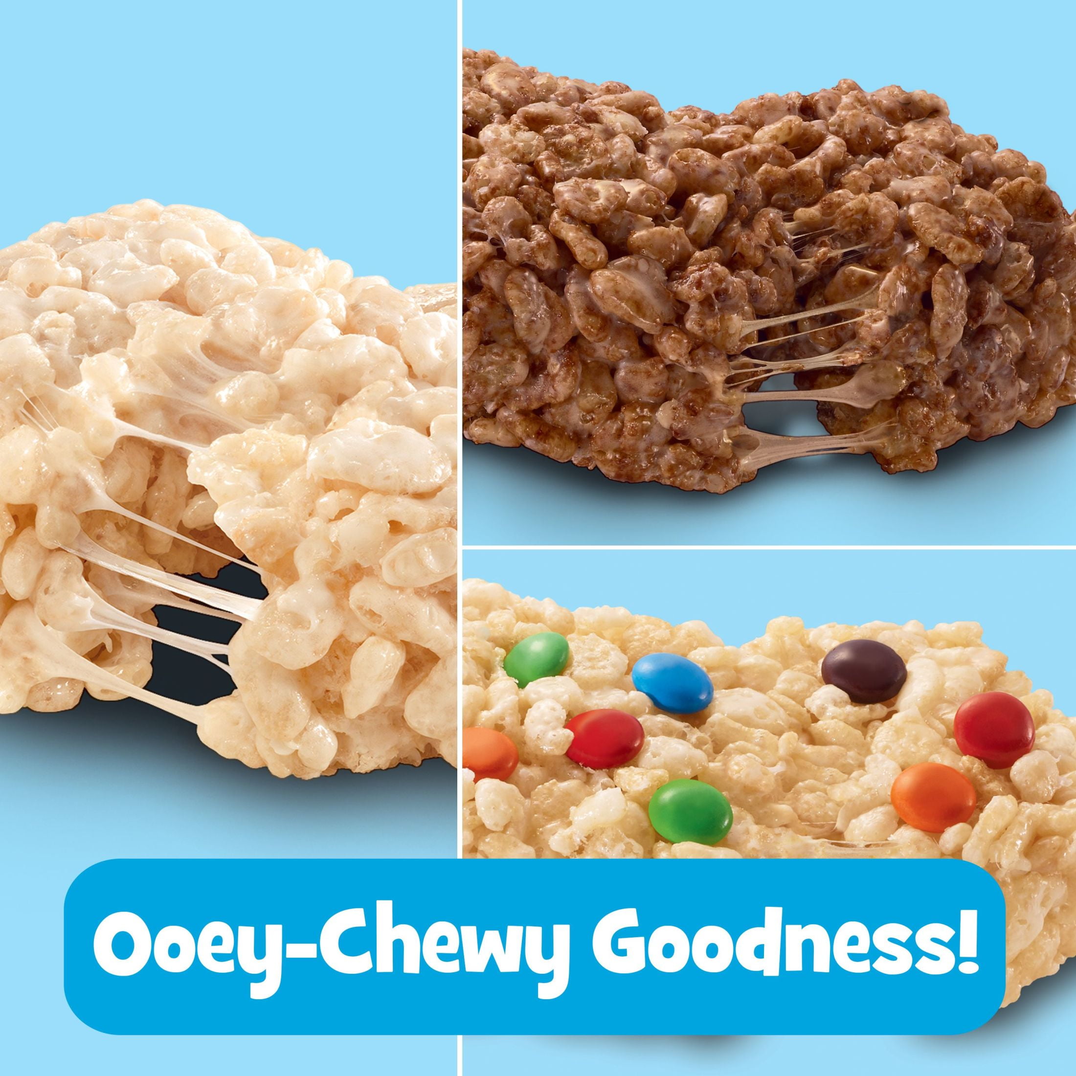 RICE KRISPIES TREATS VARIETY PACK CHEWY CRISPY MARSHMALLOW SQUARES 12.1 OZ 16 COUNT