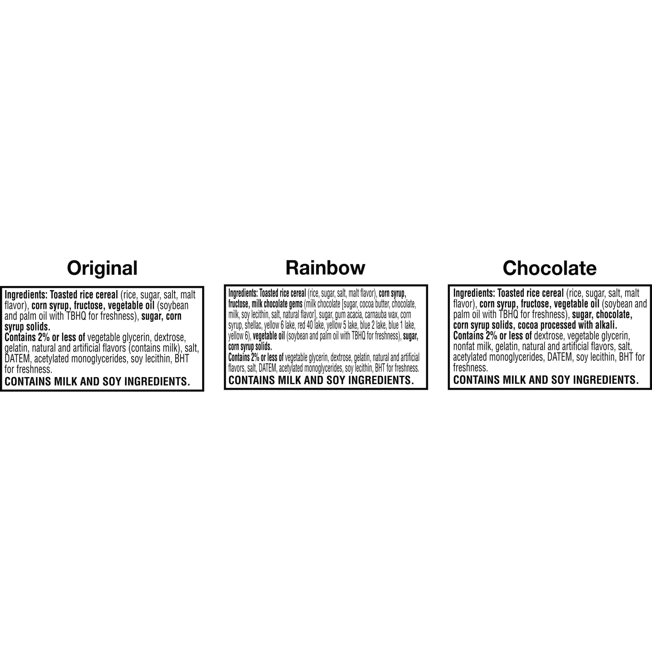 RICE KRISPIES TREATS VARIETY PACK CHEWY CRISPY MARSHMALLOW SQUARES 12.1 OZ 16 COUNT