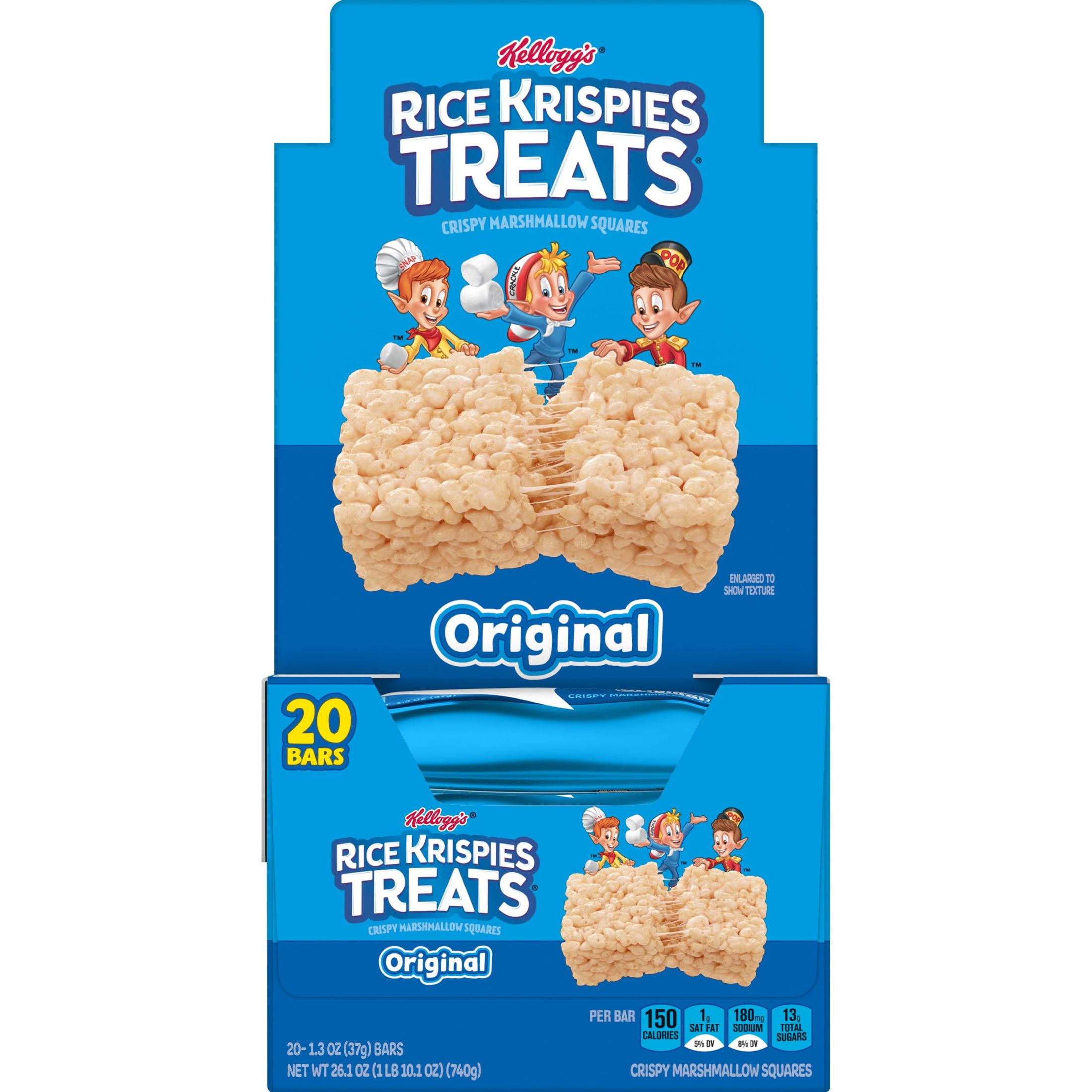 RICE KRISPIES TREATS CHEWY MARSHMALLOW SNACK BARS 26 OZ 20 COUNT