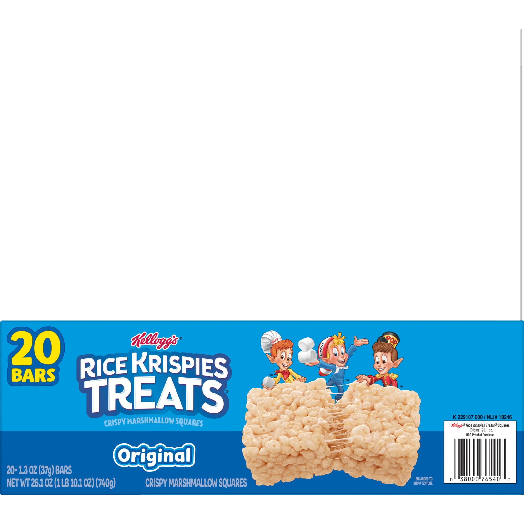 RICE KRISPIES TREATS CHEWY MARSHMALLOW SNACK BARS 26 OZ 20 COUNT