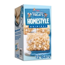 RICE KRISPIES TREATS HOMESTYLE CHEWY MARSHMALLOW SNACK BARS 13.96 OZ 12 COUNT