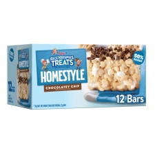 RICE KRISPIES TREATS HOMESTYLE CHOCOLATEY CHIP CHEWY CRISPY MARSHMALLOW SQUARES 13.96 OZ