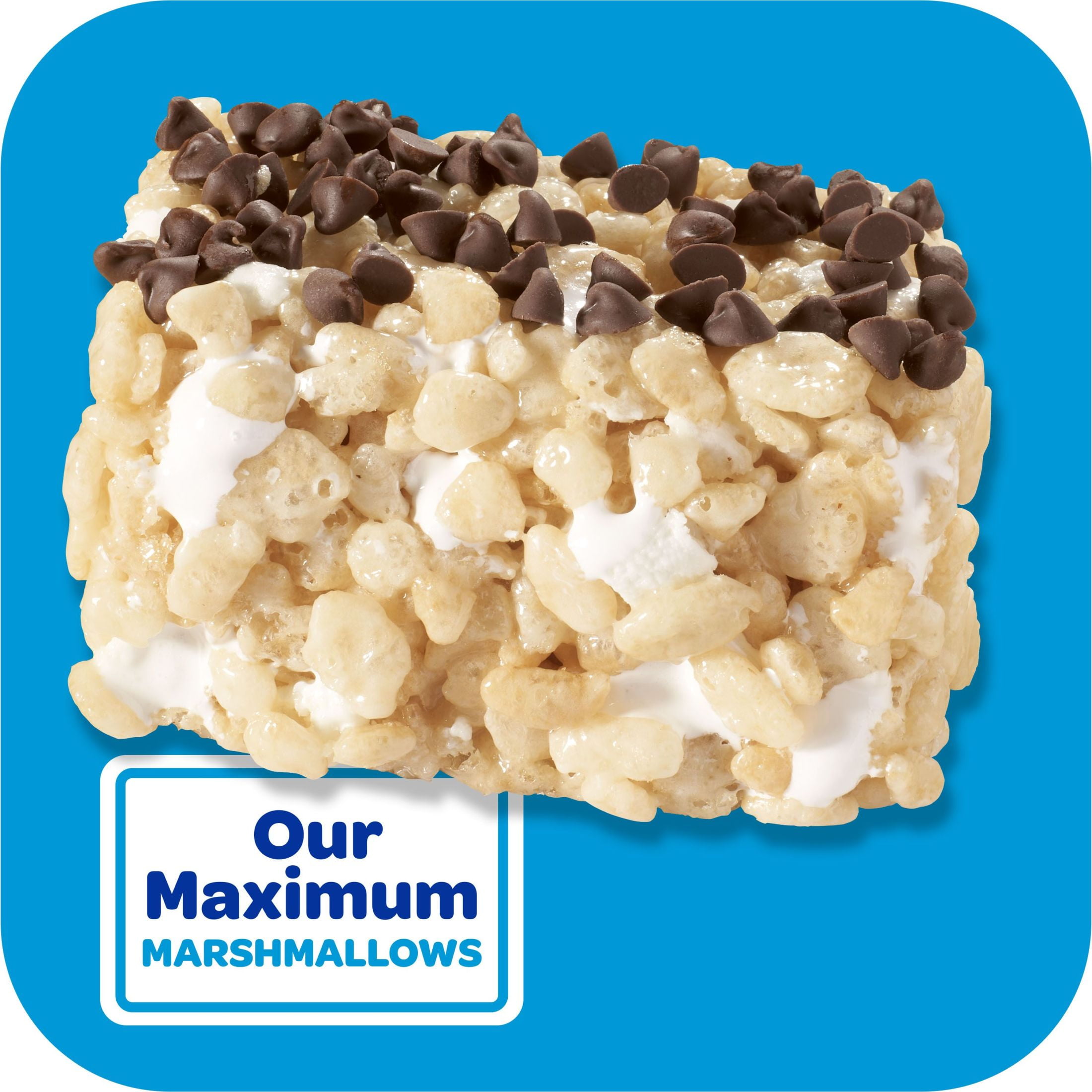 RICE KRISPIES TREATS HOMESTYLE CHOCOLATEY CHIP CHEWY CRISPY MARSHMALLOW SQUARES 13.96 OZ