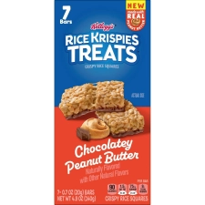 RICE KRISPIES TREATS CHOCOLATE PEANUT BUTTER SQUARES 9.8 OZ 7 COUNT