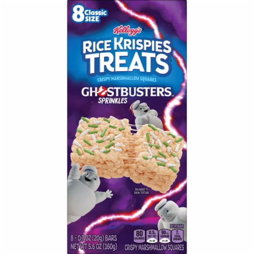 RICE KRISPIES TREATS GHOSTBUSTERS SPRINKLES MARSHMALLOW SQUARES