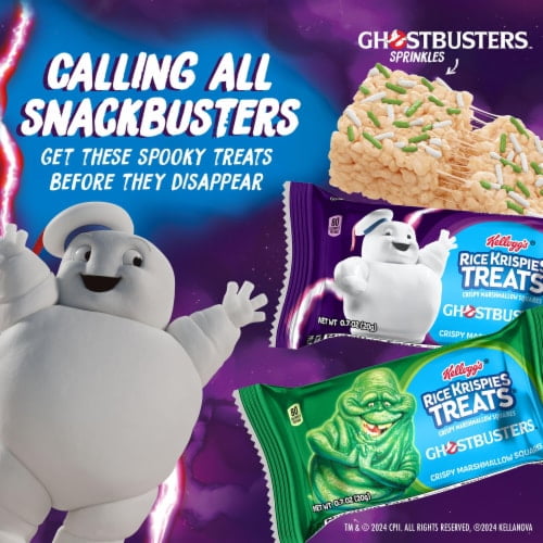 RICE KRISPIES TREATS GHOSTBUSTERS SPRINKLES MARSHMALLOW SQUARES - 1 PACK