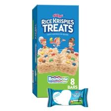 RAINBOW RICE KRISPIES TREATS MARSHMALLOW SNACK BARS 5.6OZ BOX 8 BARS