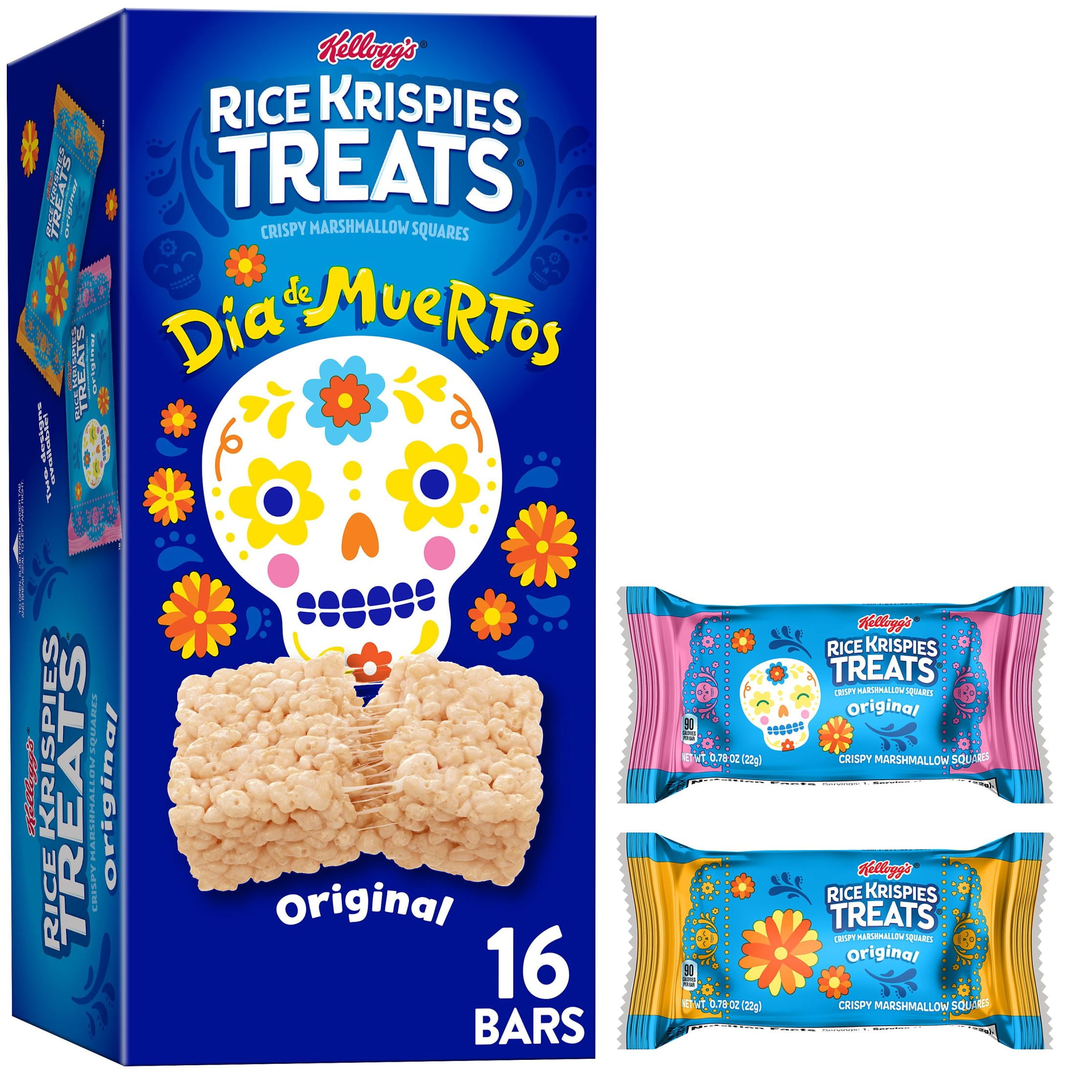 RICE KRISPIES TREATS ORIGINAL CHEWY CRISPY MARSHMALLOW SQUARES 12.4 OZ 16 COUNT