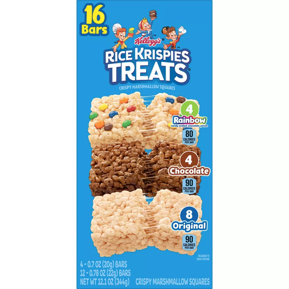 RICE KRISPIES TREATS RAINBOW GEMS ASSORTED PACK 16CT
