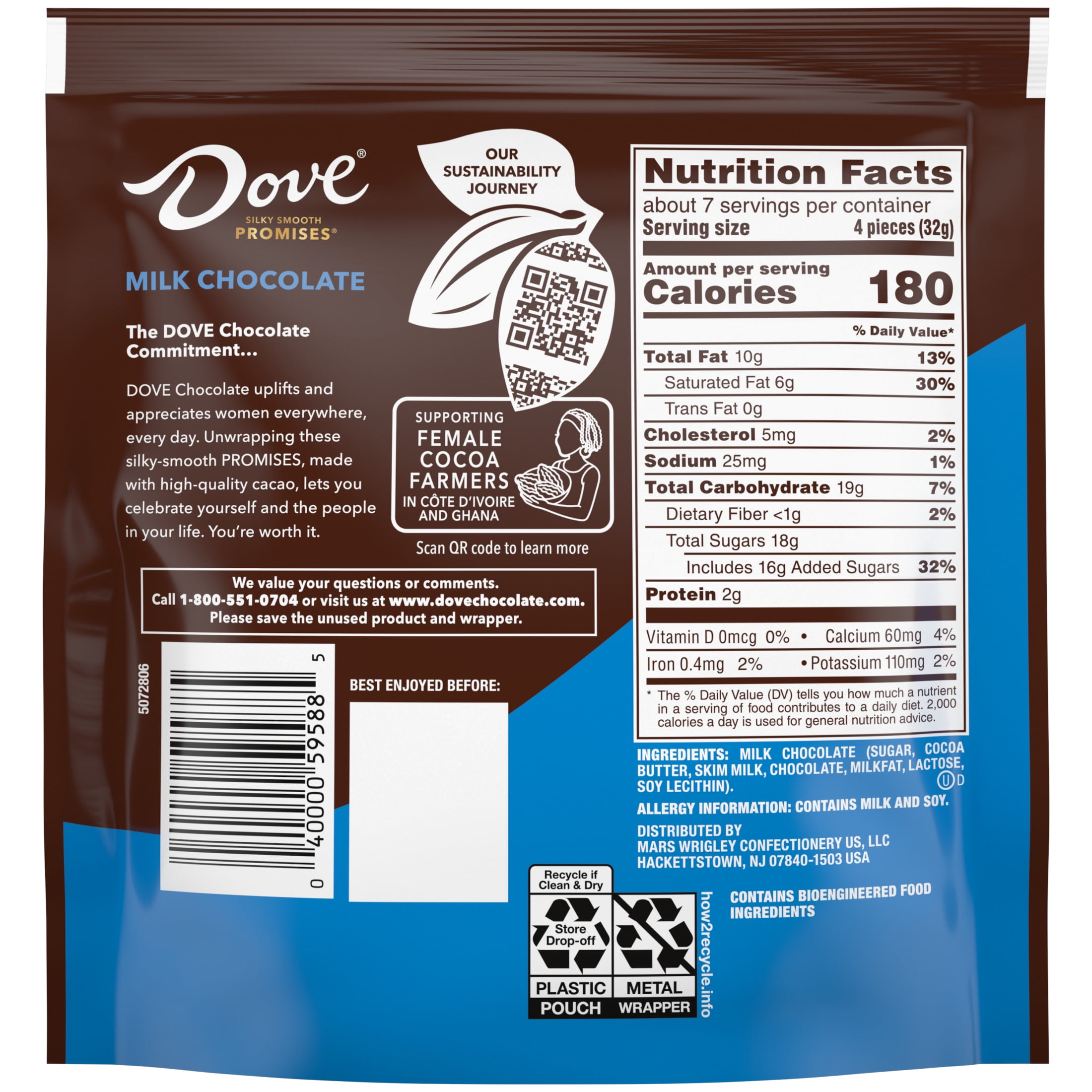 Dove Promises Milk Chocolate Candy 7.61 oz Bag