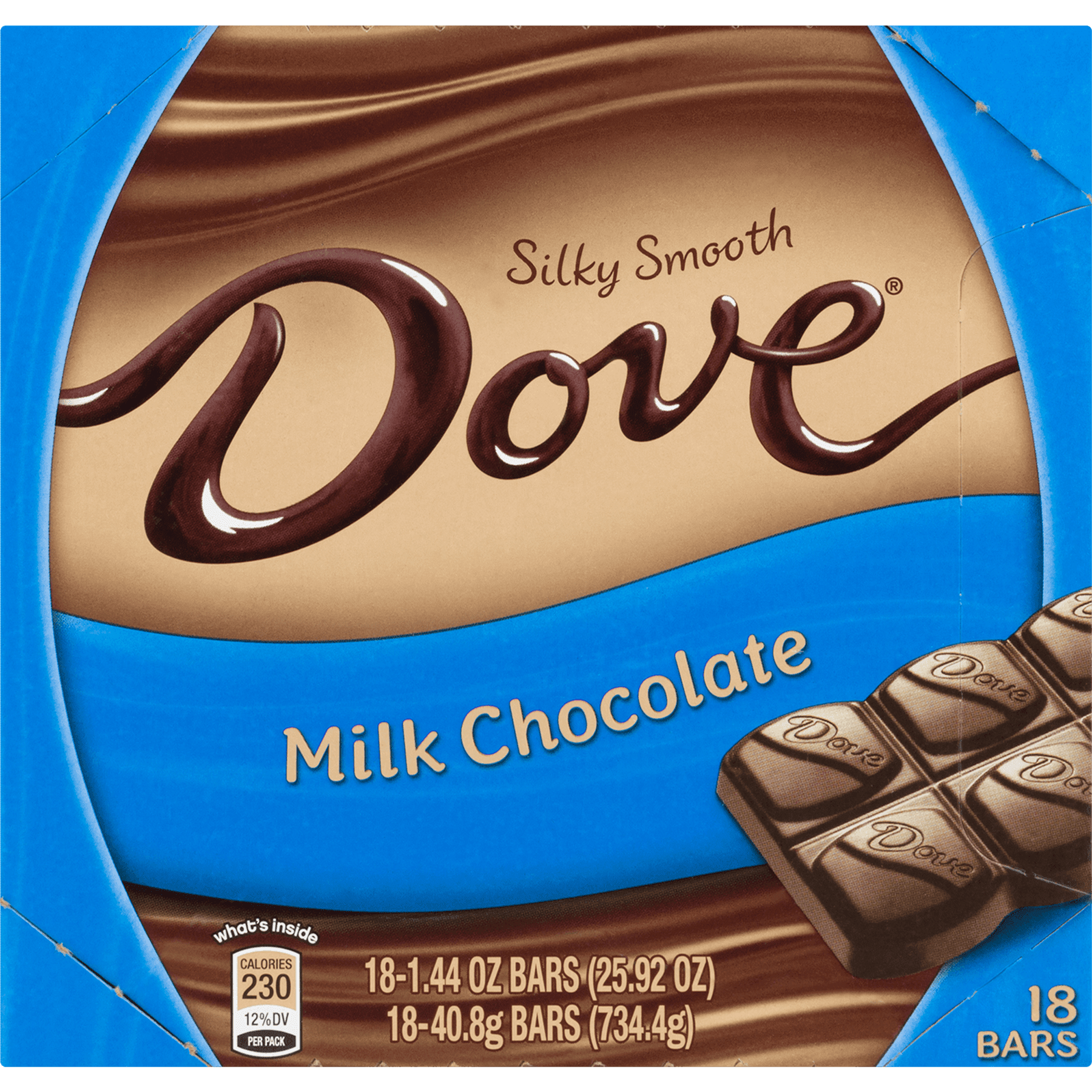 Dove Silky Smooth Milk Chocolate Bars 1.44 Oz