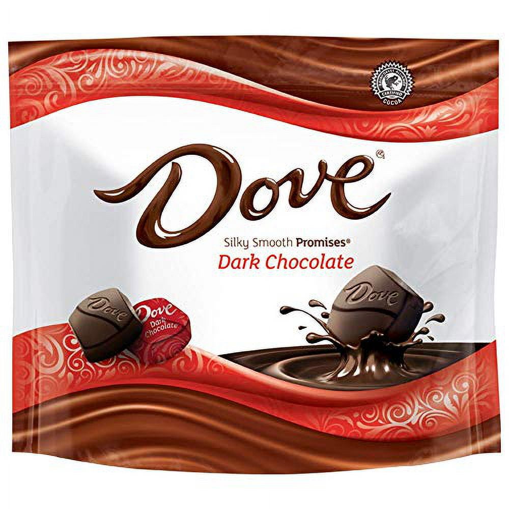 Dove Promises Dark Chocolate Candy Individually Wrapped 8.46 oz Bag Pack of 8