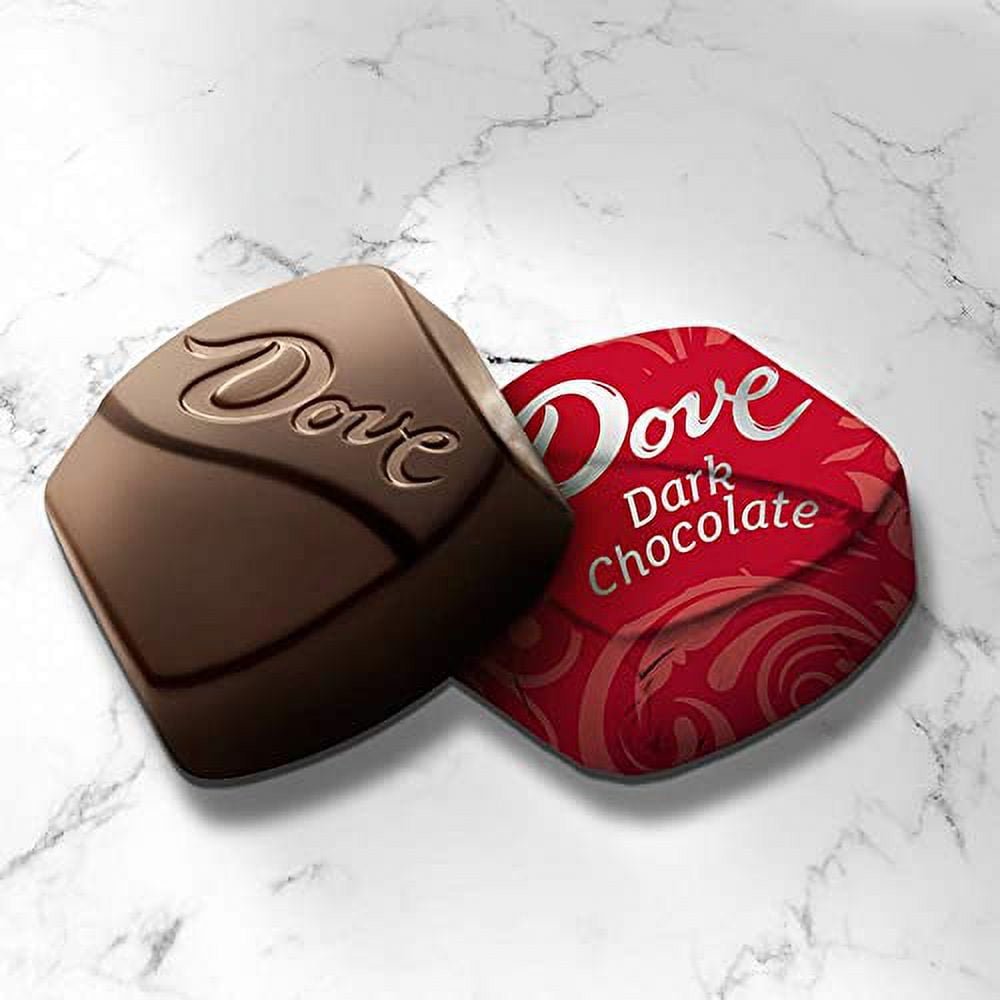 Dove Promises Dark Chocolate Candy Individually Wrapped 8.46 oz Bag Pack of 8