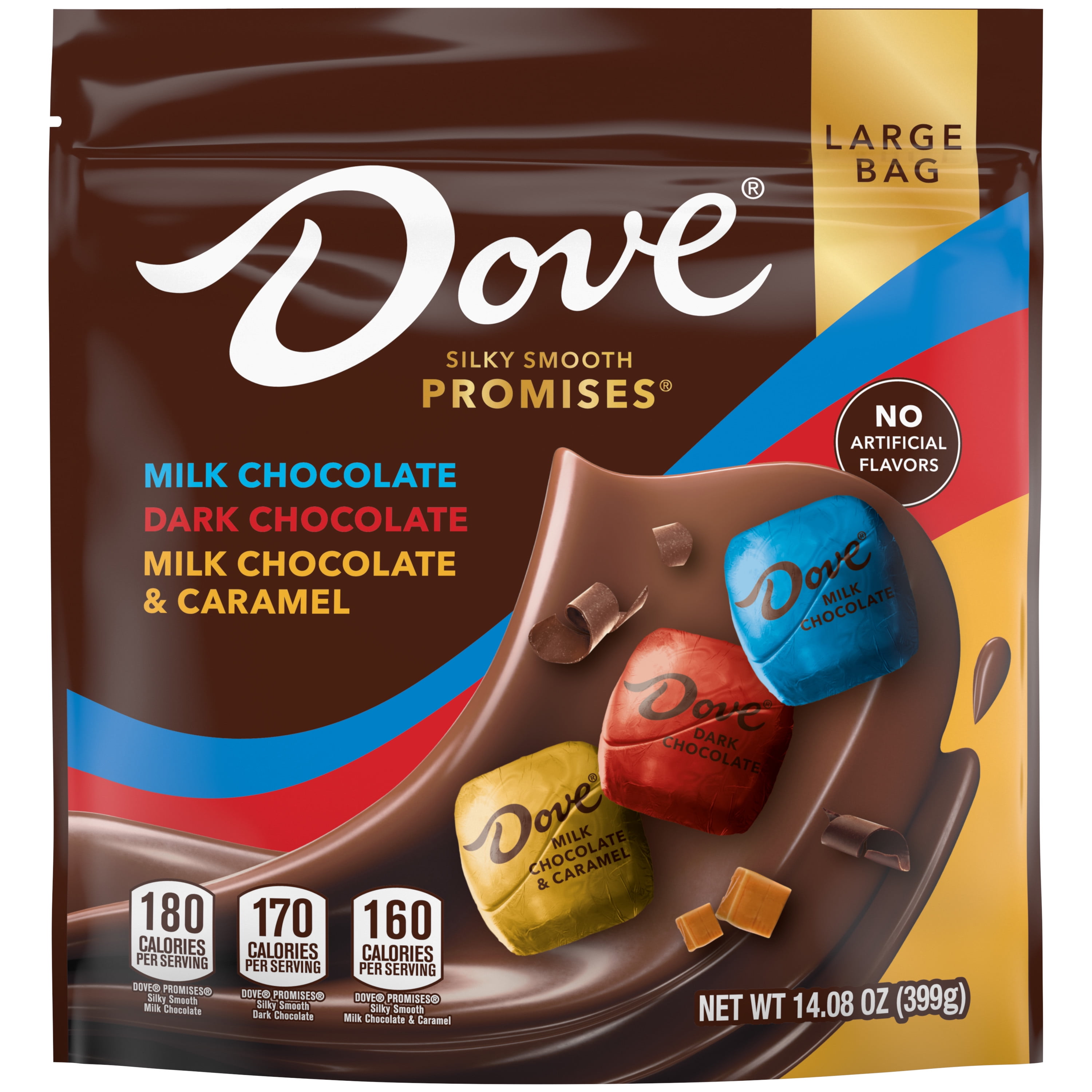 Dove Promises Chocolate Candy Assorted Variety - Large 14.08 oz Bag