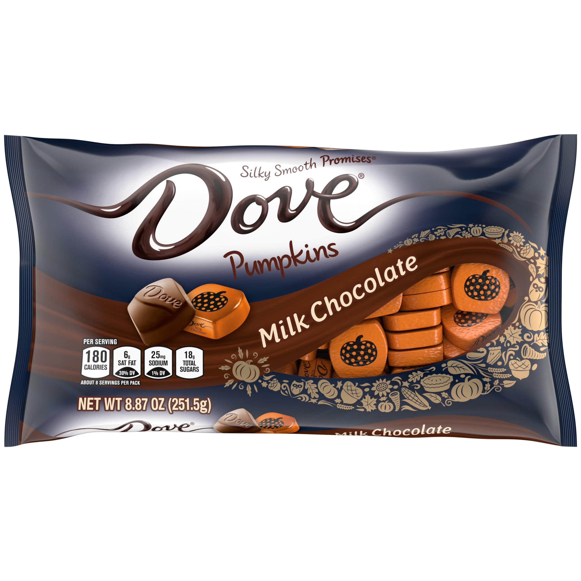 Dove Promises Milk Chocolate Pumpkin Fall Candy 8.87oz