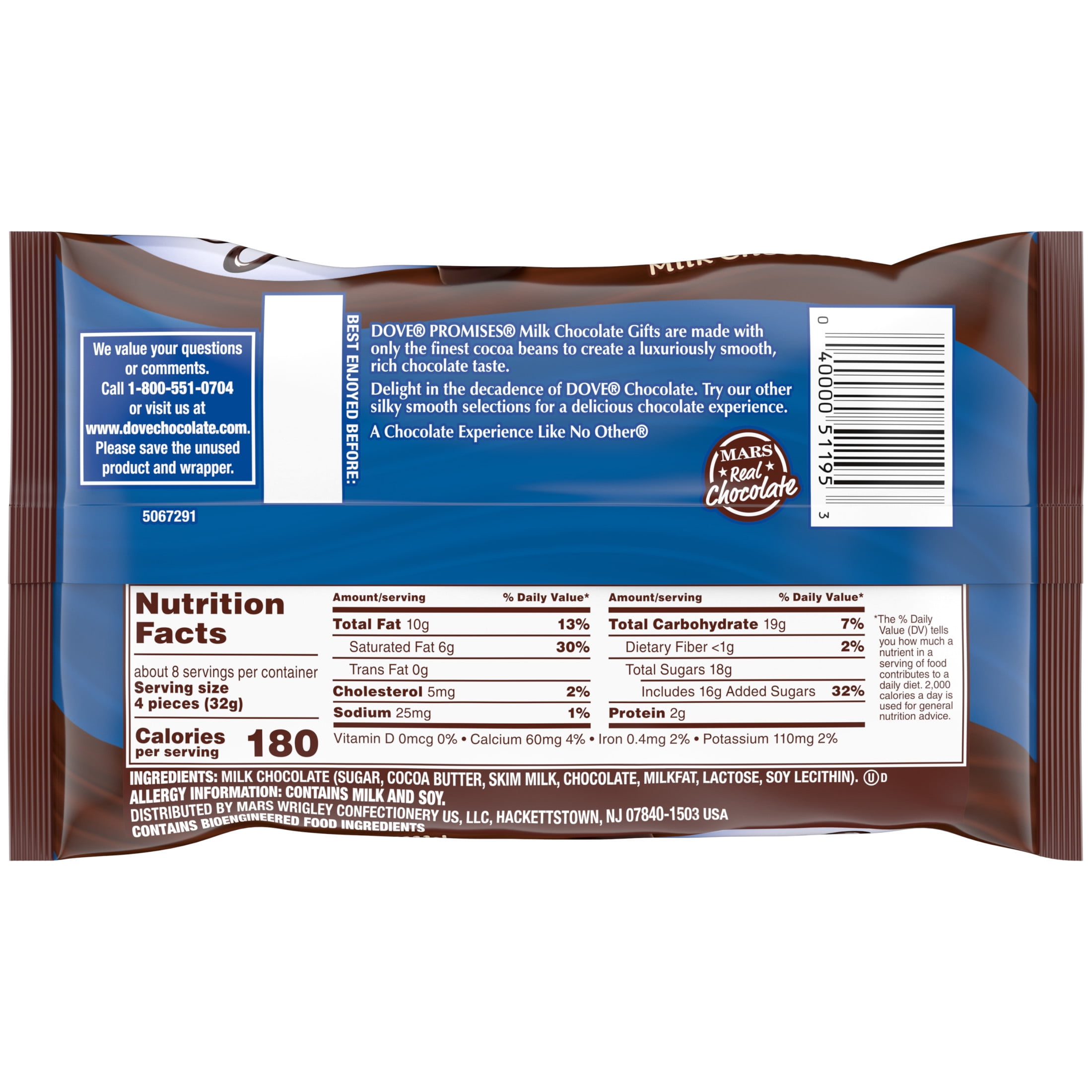 Dove Promises Milk Chocolate Christmas Candy Gifts 8.87 oz Bag
