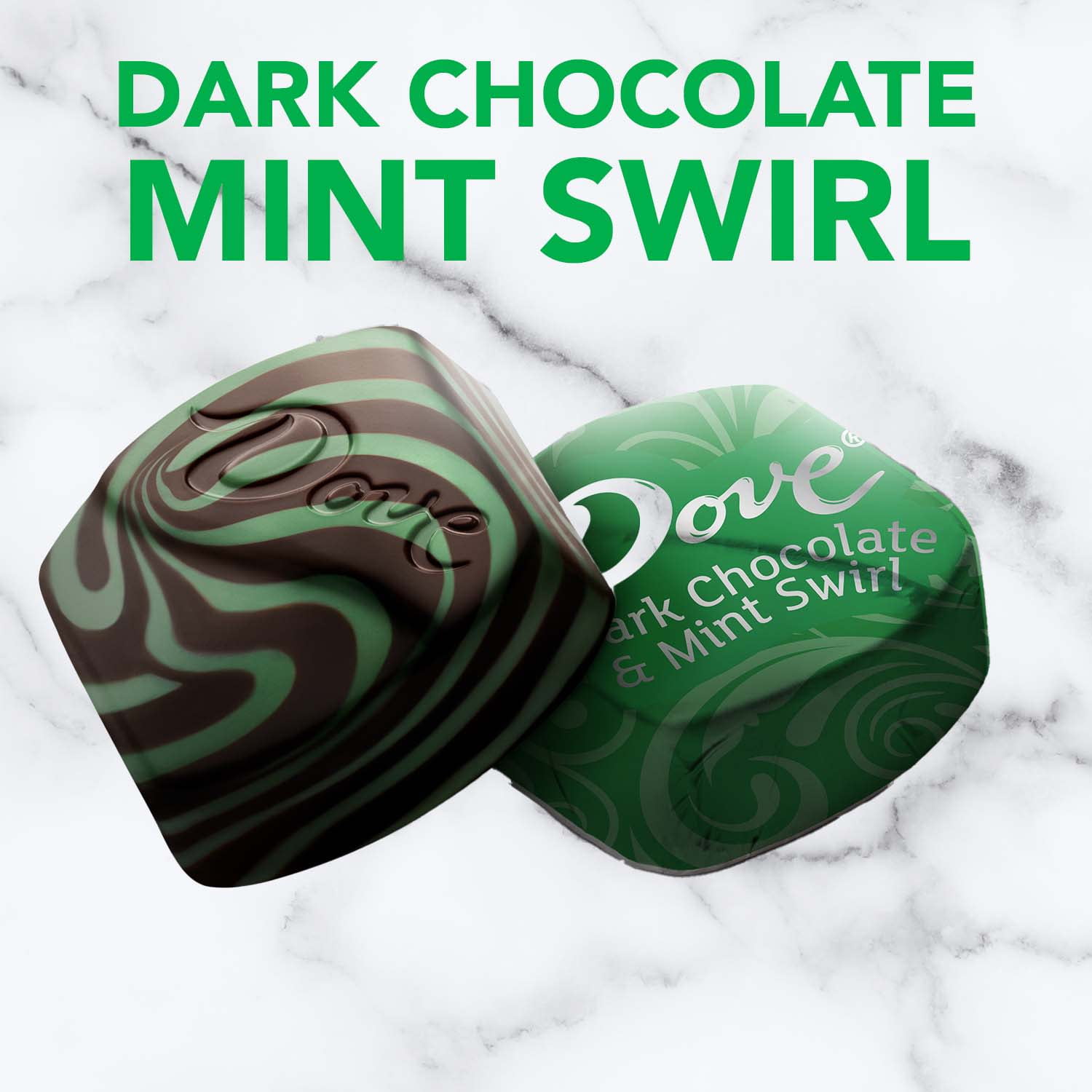 Dove Promises Mint Swirl Dark Chocolate Candy 7.61 oz Bag