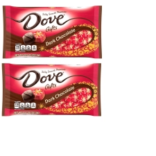Dove Promises Dark Chocolate Christmas Candy Gifts 8.87 oz Bag Pack of 2