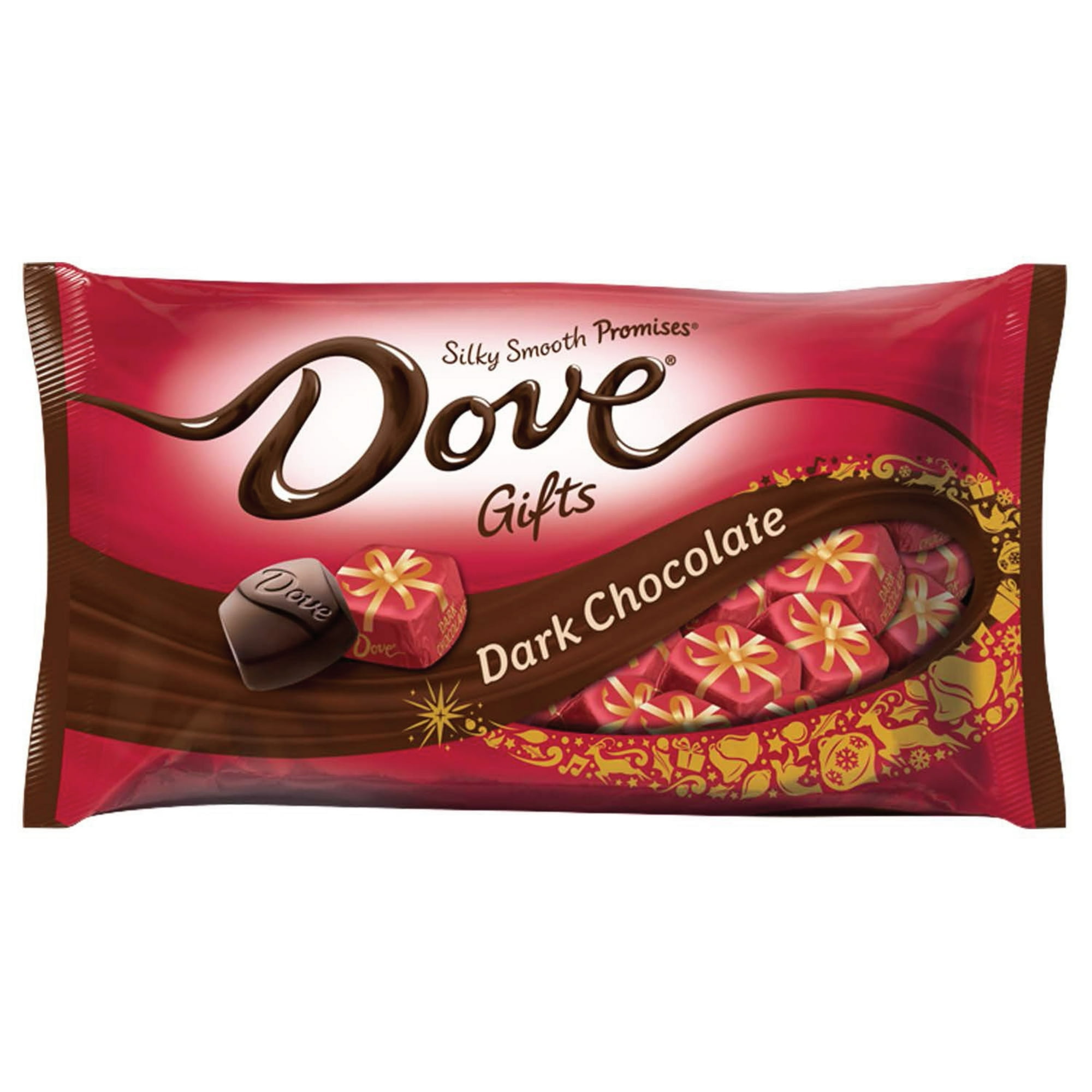 Dove Promises Dark Chocolate Christmas Candy Gifts 8.87 oz Bag Pack of 2