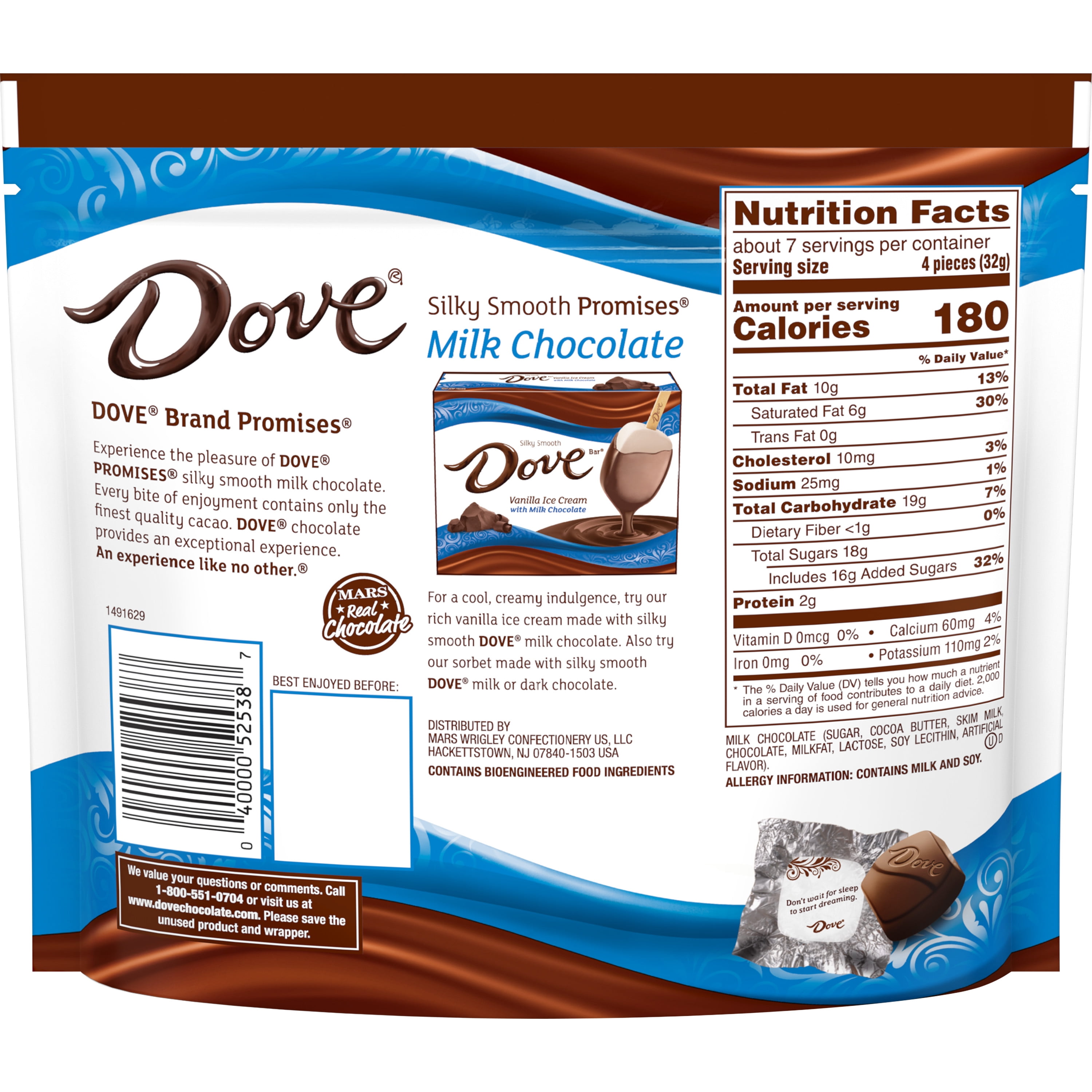 Dove Promises Milk Chocolate Candy 8.46 oz Bag