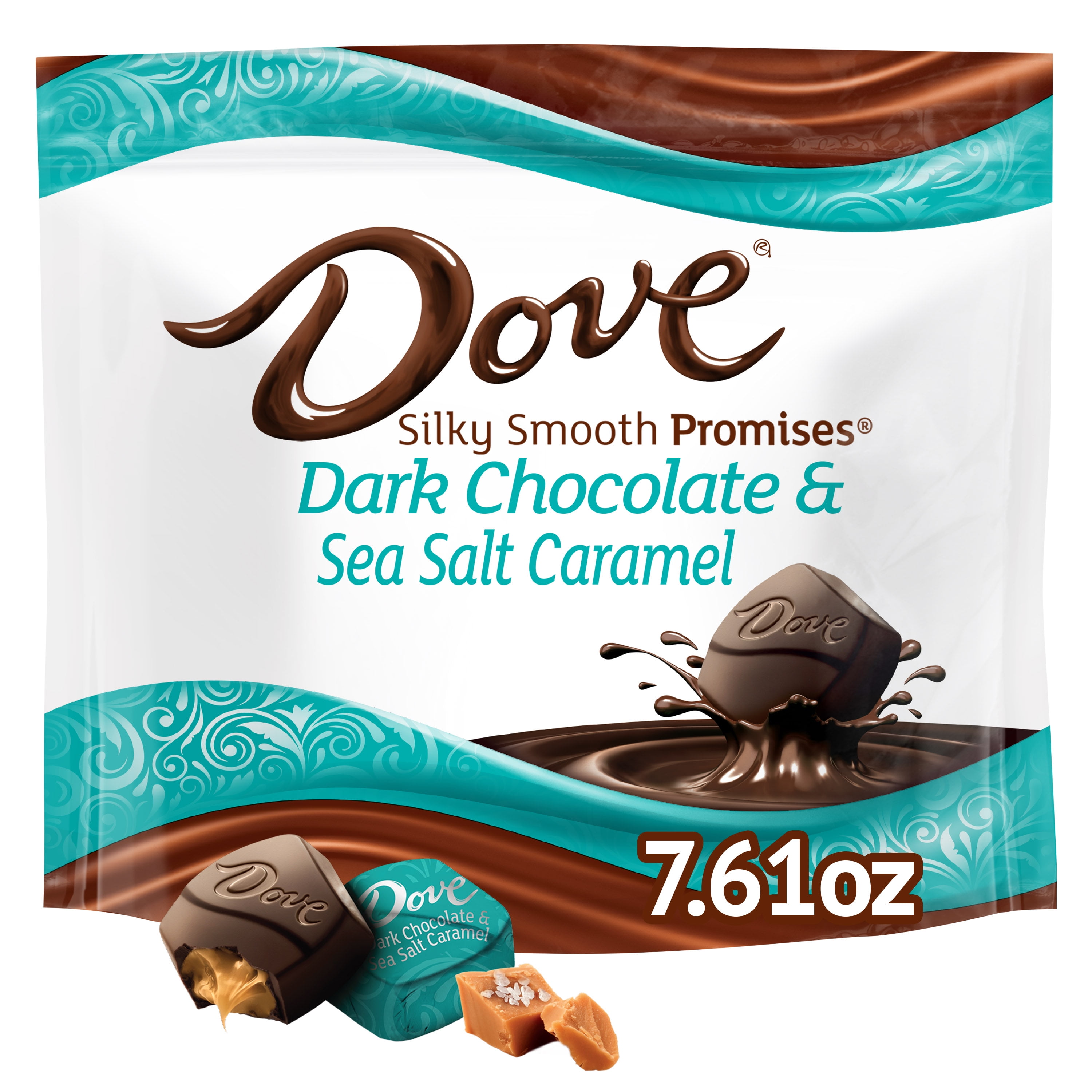 Dove Promises Sea Salt Caramel Dark Chocolate Candy 7.61 oz Bag