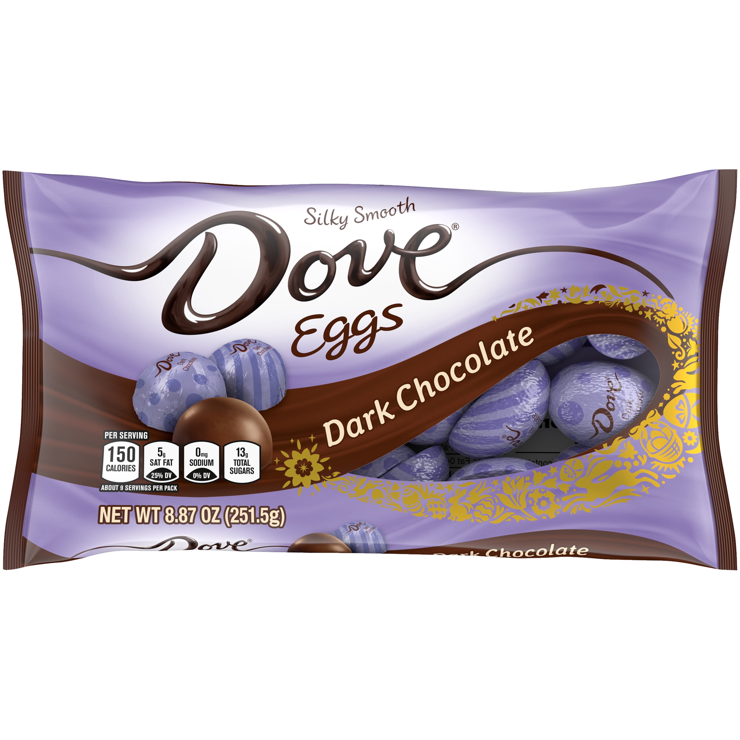 Dove Dark Chocolate Easter Candy Egg - 8.87 oz