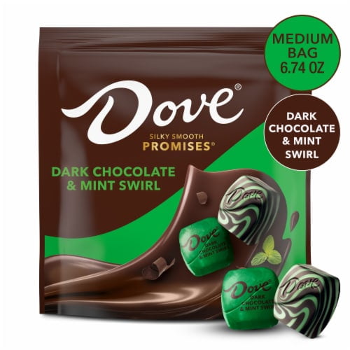 Dove Promises Dark Chocolate and Mint Swirl Candy