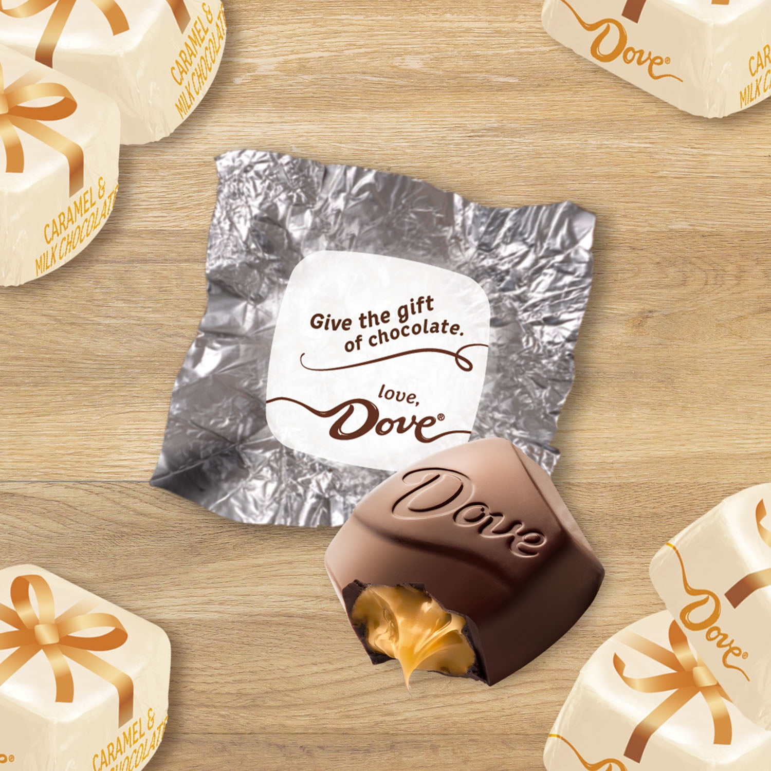 Dove Promises Caramel Chocolate Christmas Candy 7.94 oz Bag