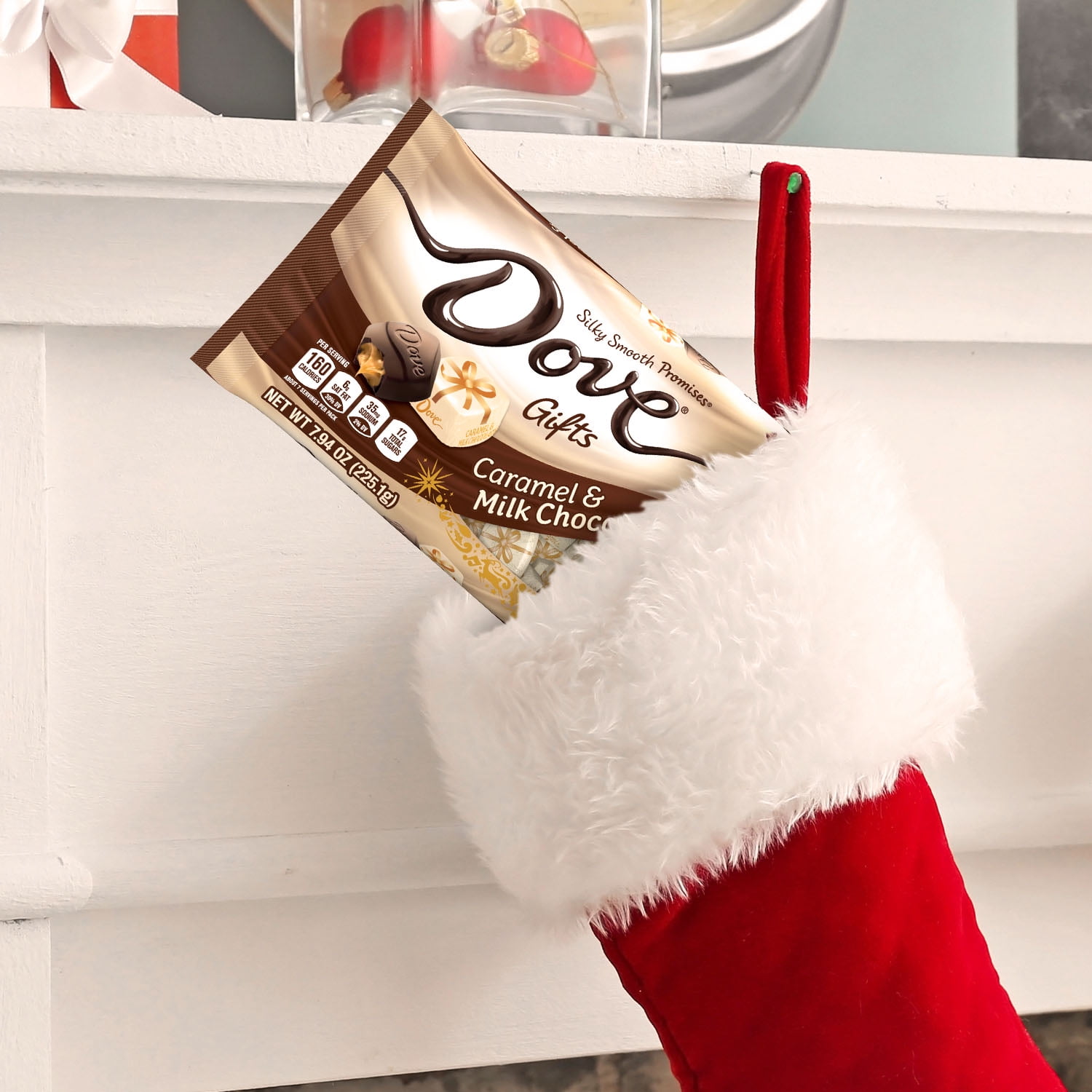 Dove Promises Caramel Chocolate Christmas Candy 7.94 oz Bag