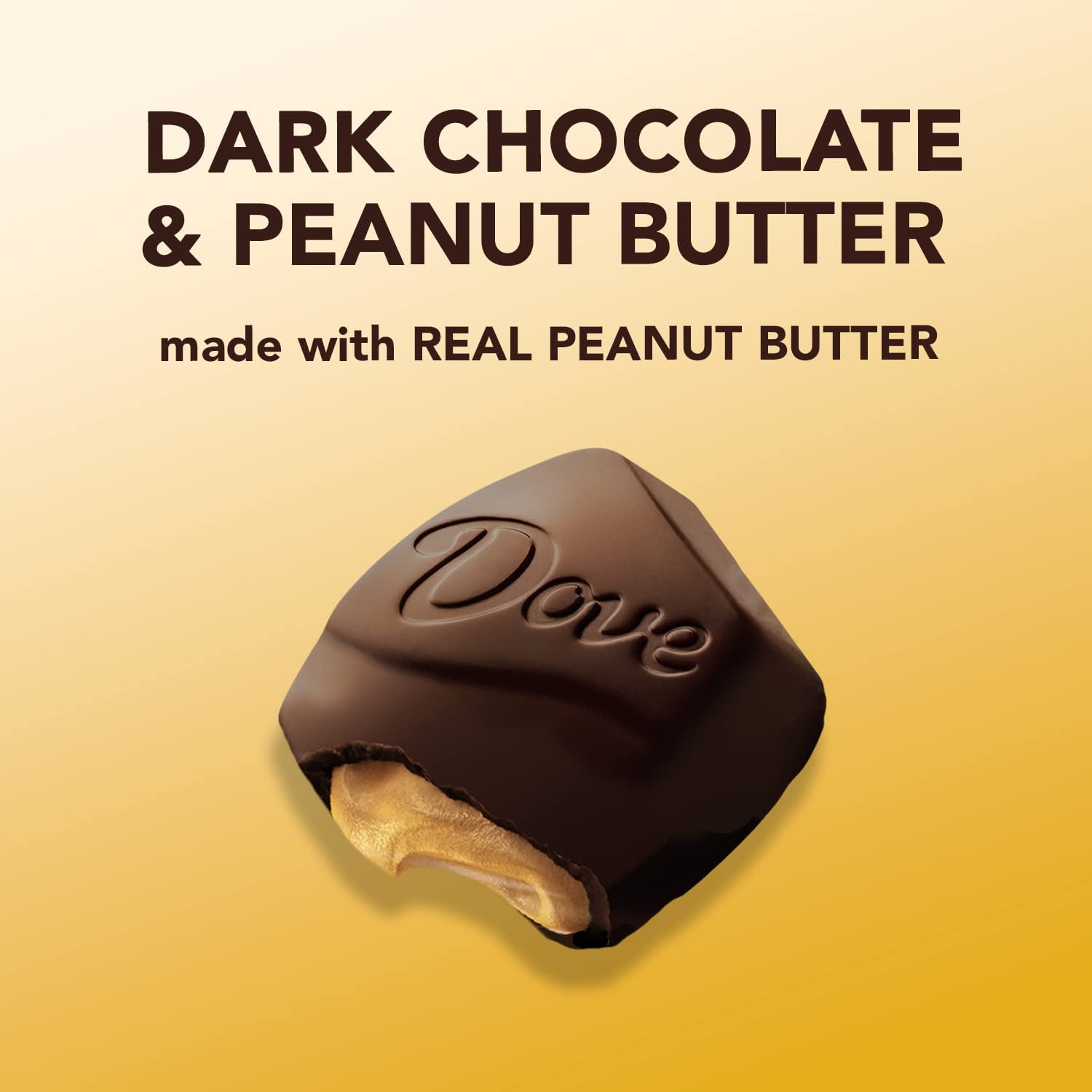 Dove Large Promises Dark Chocolate Peanut Butter Candy 55 Oz 20 Packs