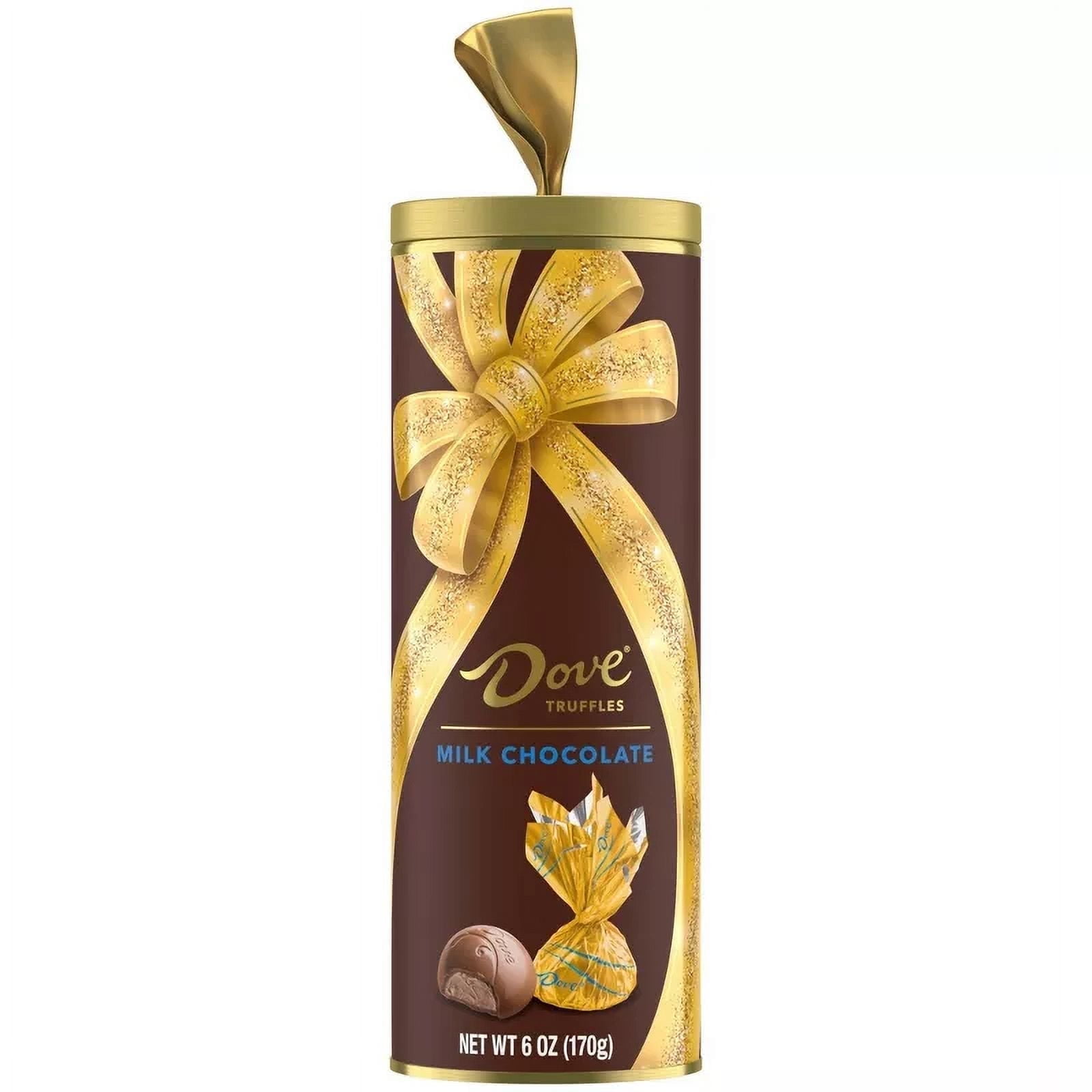 Dove Christmas Milk Chocolate Truffle Tube 6oz Holiday Gift