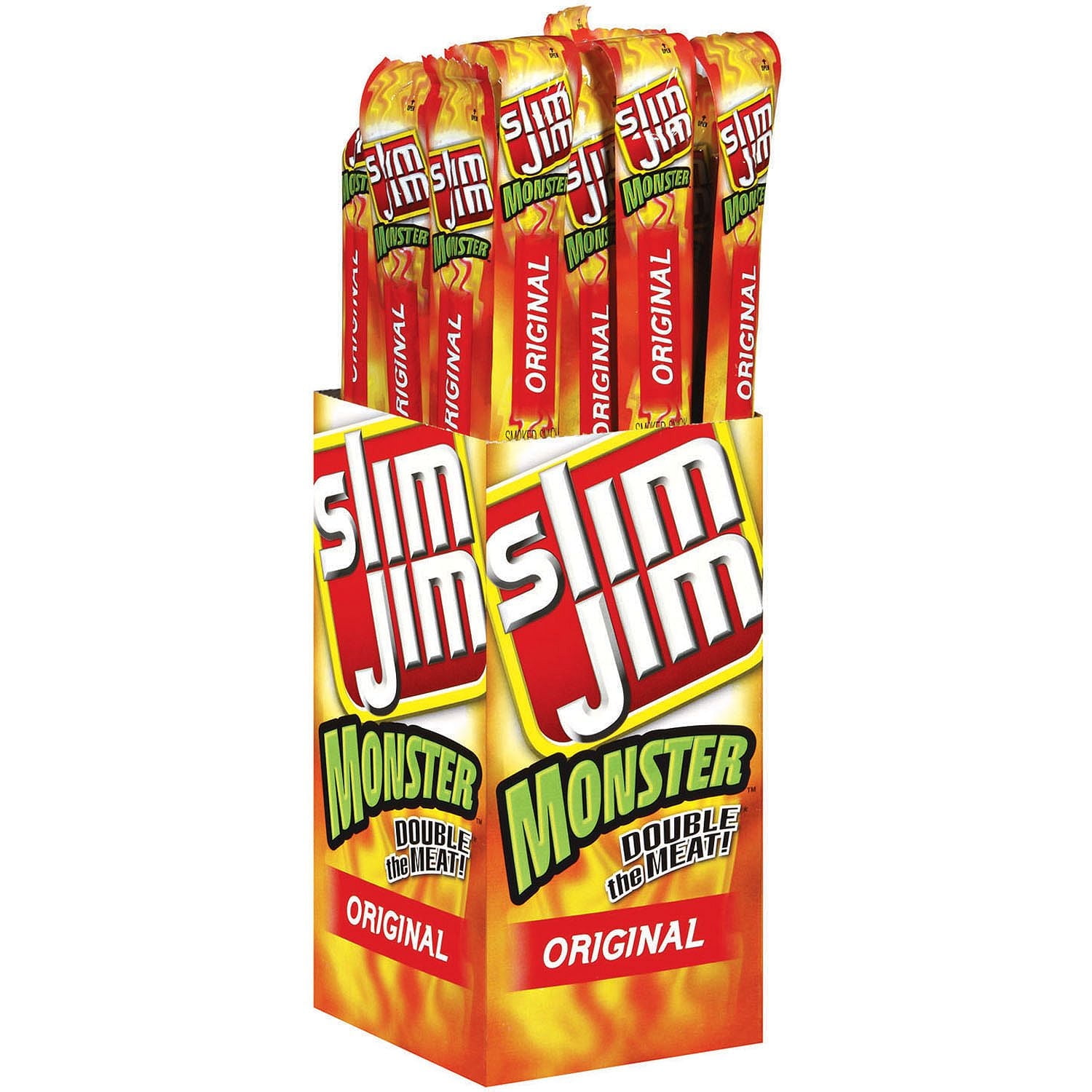 Slim Jim Monster Original 18 count Pack - Bulk Beef Sticks