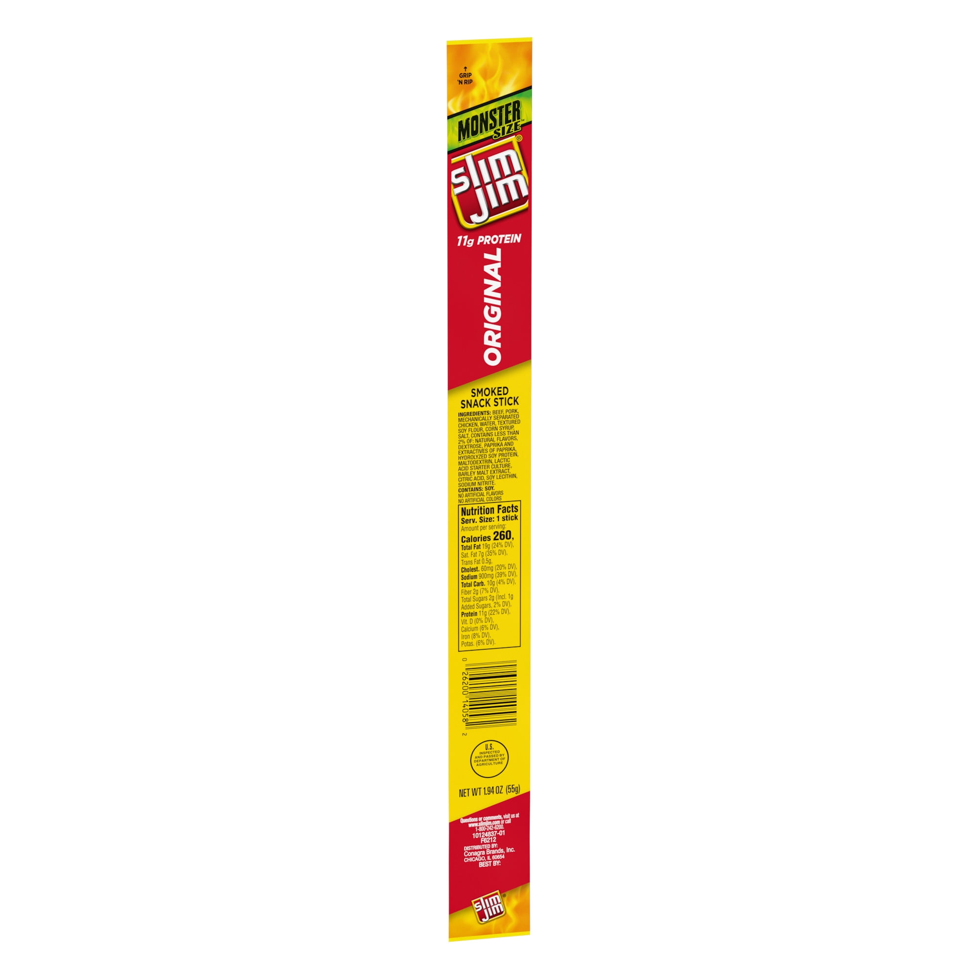 Slim Jim Monster Original Meat Stick Meat Snacks 1.94 oz