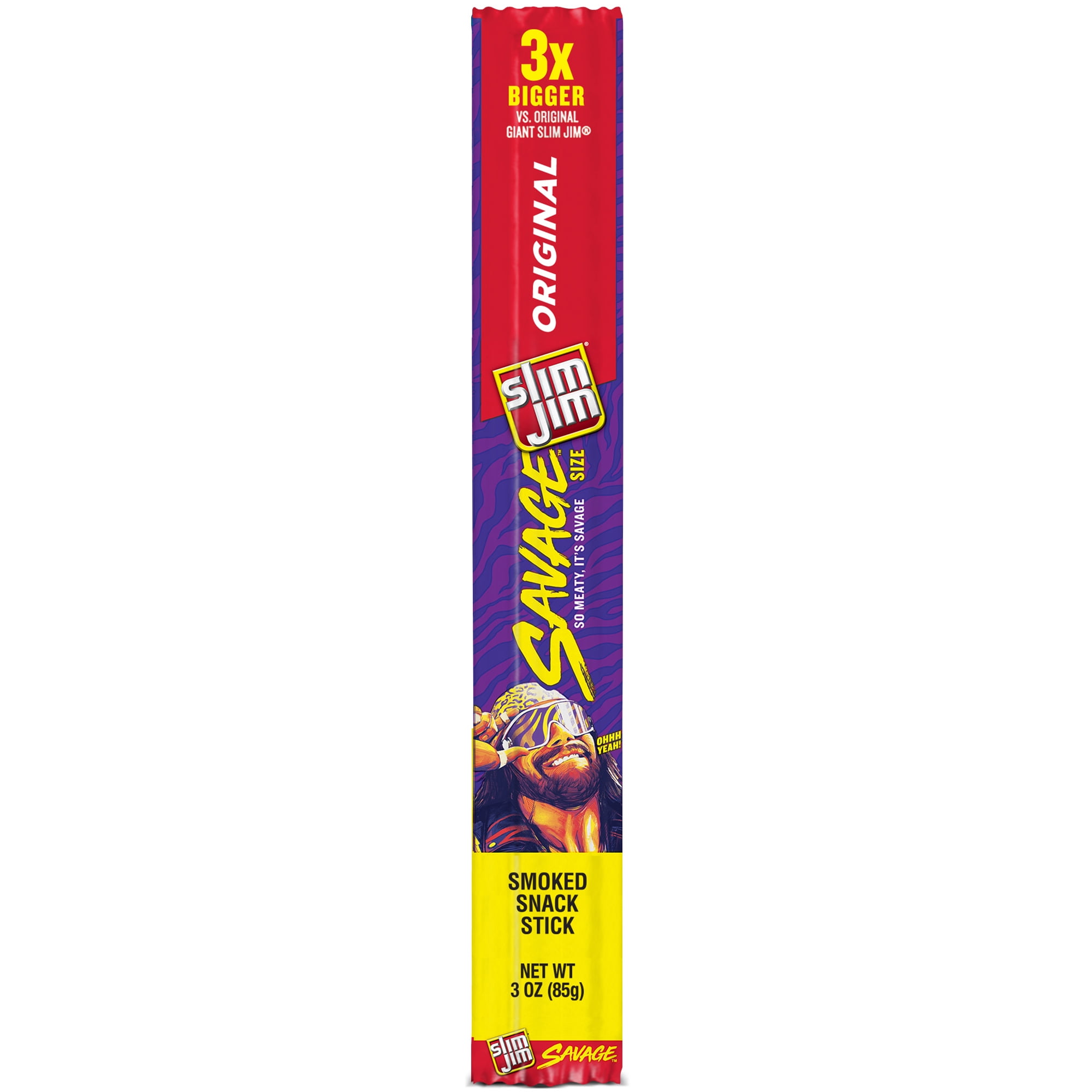 Slim Jim Original Meat Stick, Meat Snacks 3 oz Pack