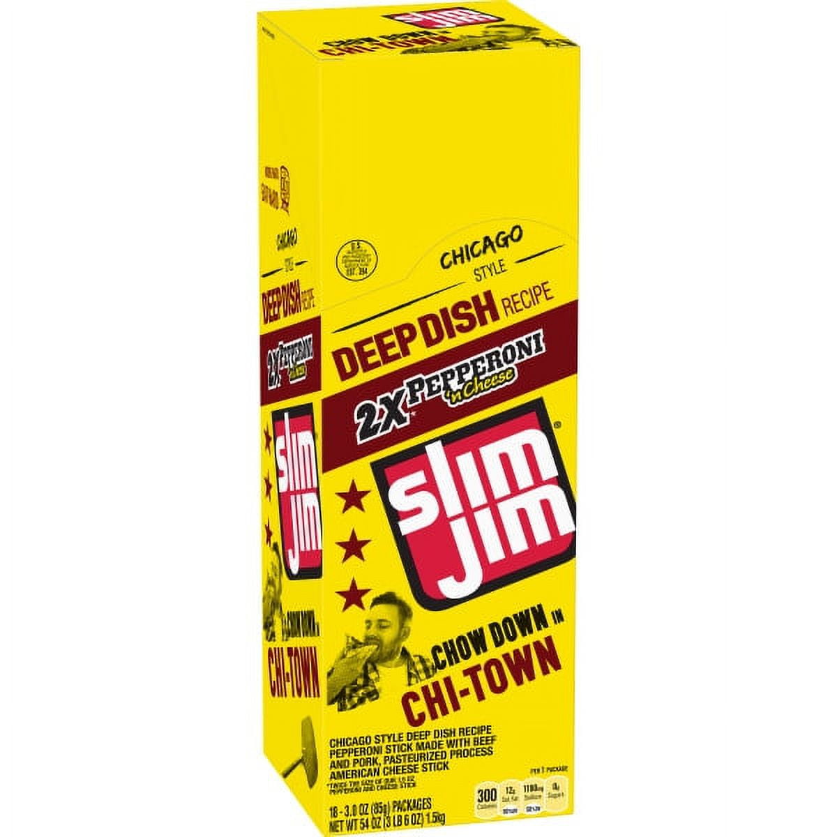 Slim Jim Big Boss Beef Cheese 3 Ounce Pack Of 18