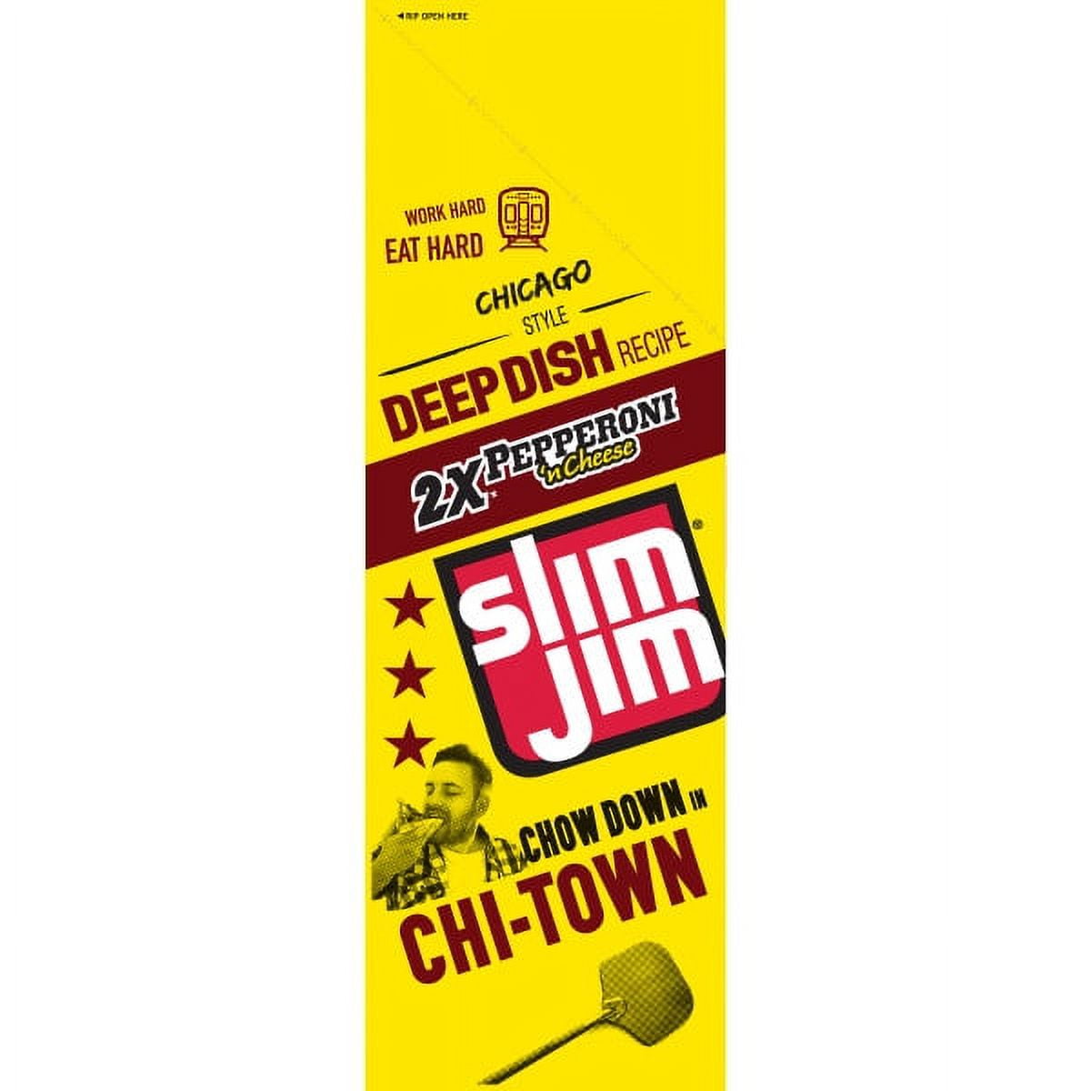 Slim Jim Big Boss Beef Cheese 3 Ounce Pack Of 18