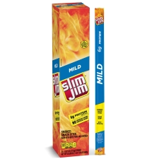 Slim Jim Mild Giant Smoked Snack Sticks Keto Friendly Meat Stick 0.97 Oz 24 Ct