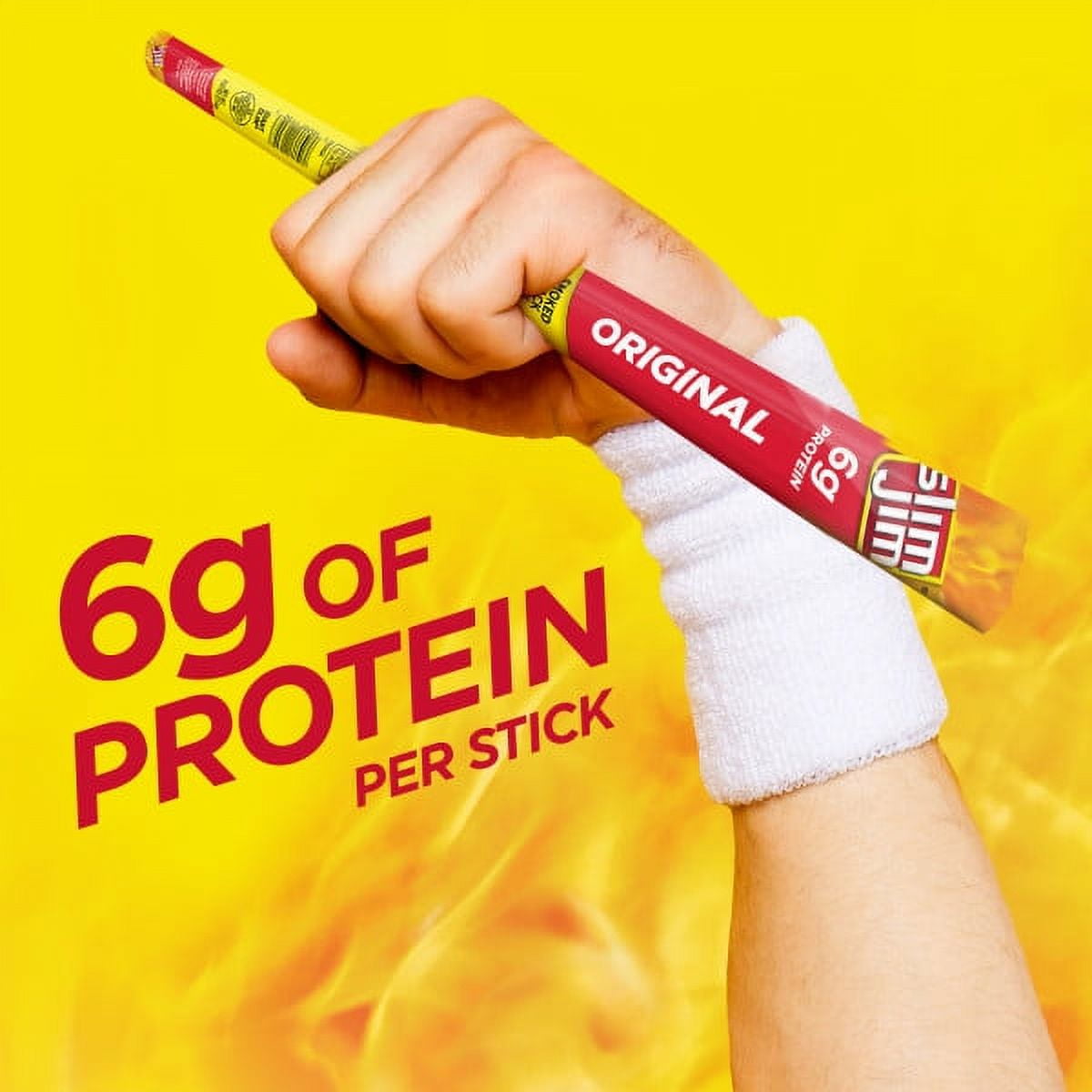 Slim Jim Original Giant Smoked Snack Stick Keto Friendly 0.97 Oz 24 Ct