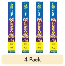 Slim Jim Savage Size Mild Meat Stick 4 Pack Meat Snacks 3 oz