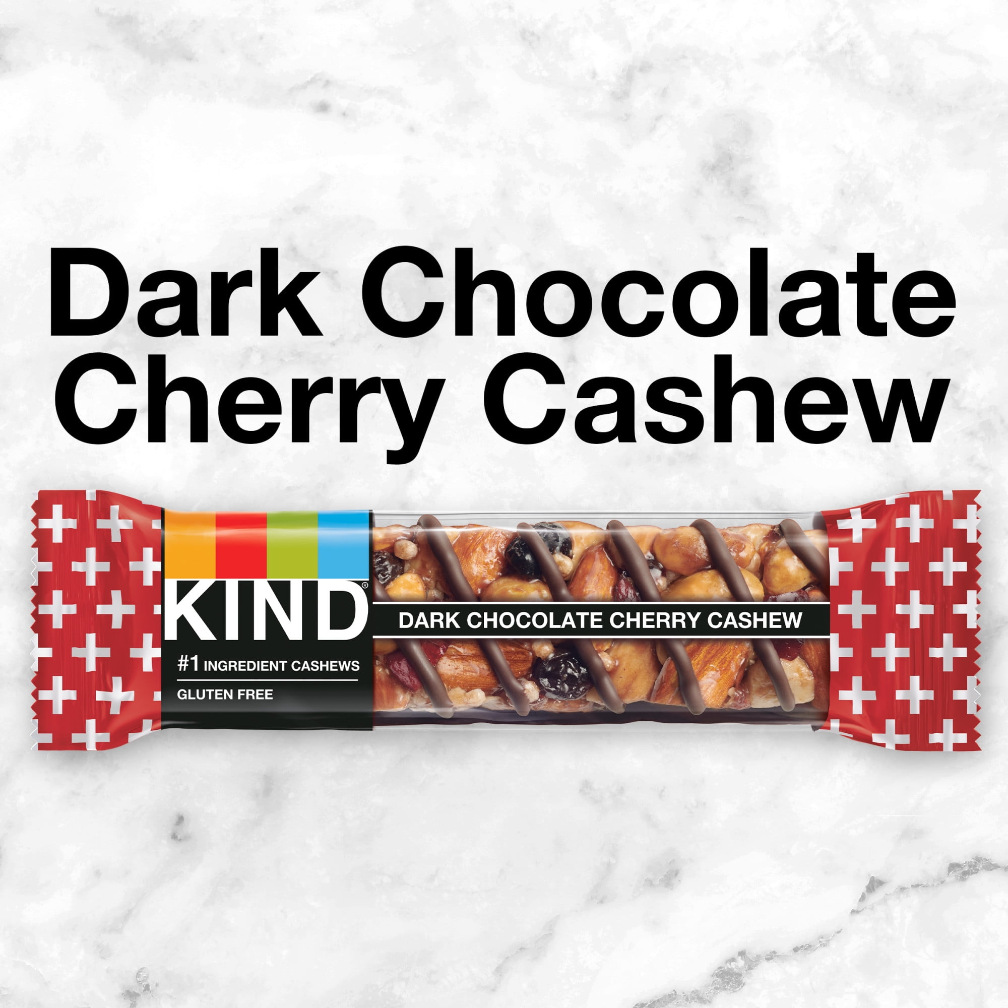 KIND Gluten Free Dark Chocolate Cherry Cashew Snack Bars 1.4 oz 12 Count