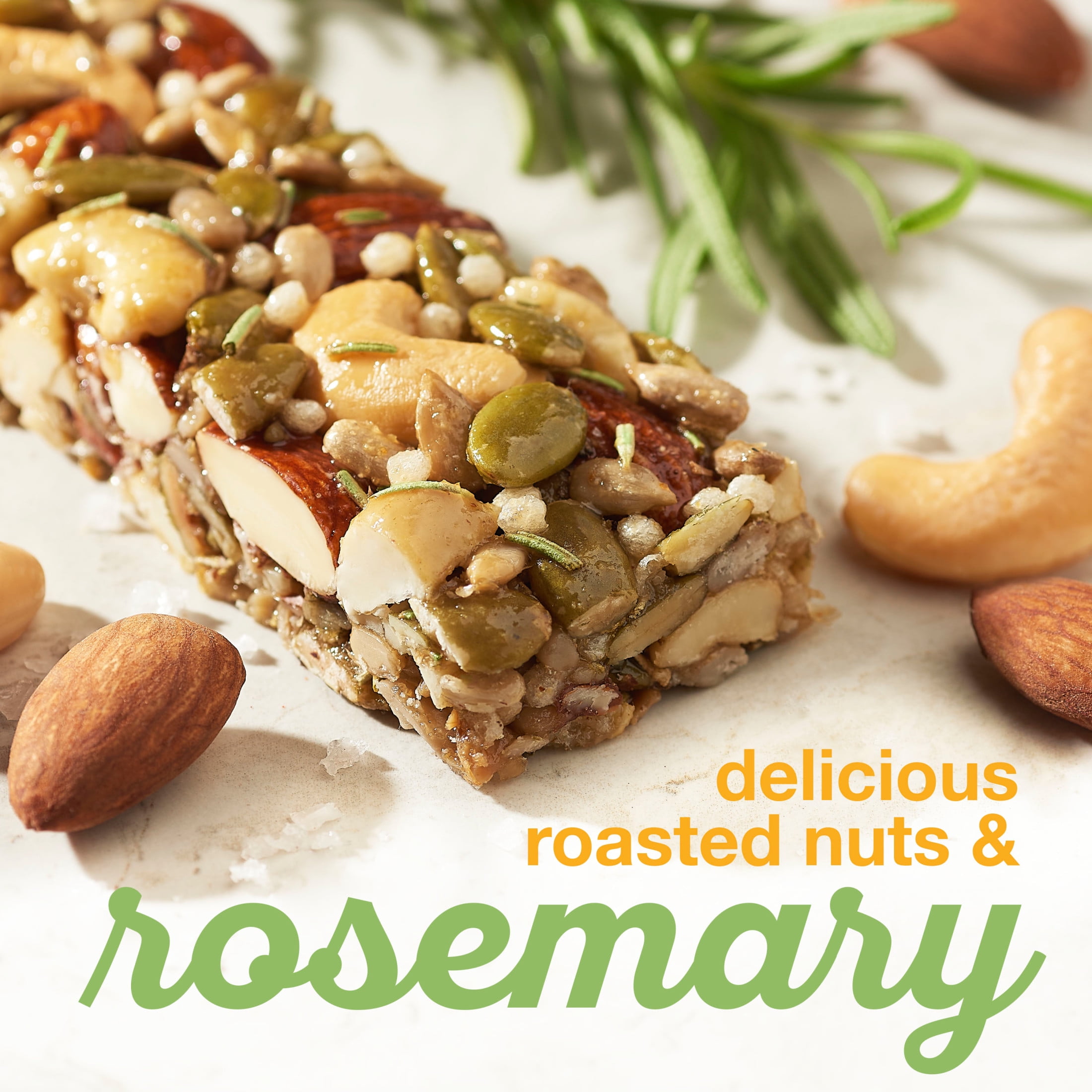 KIND SAVORY NUT BARS ROSEMARY NUTS SEA SALT 8.4OZ BOX 6 BARS