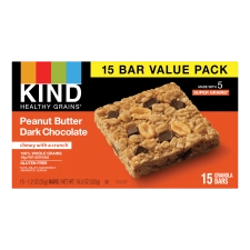 Kind Healthy Grains Bars Peanut Butter Dark Chocolate 15 Count Box
