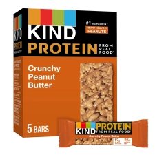 KIND Protein Gluten Free Crunchy Peanut Butter Snack Bars 1.76 oz 5 Count