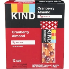 KIND Cranberry Almond Antioxidants Macadamia Nuts Gluten Free Snack Bars