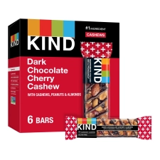 KIND Dark Chocolate Cherry Cashew Snack Bars 1.4 oz 6 Count