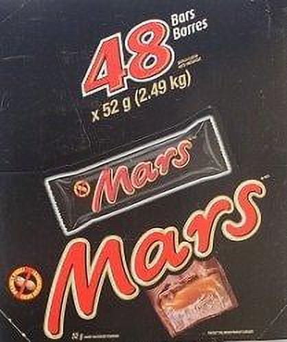 Mars 48 Count Bars 52g 1.8oz per Pack